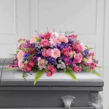 Glorious Garden Casket Spray –  Greenery Plus Florist, Monroe NY