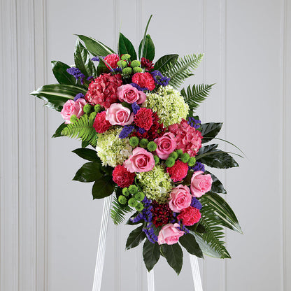 Refreshing Mix Standing Spray –  Greenery Plus Florist, Monroe NY
