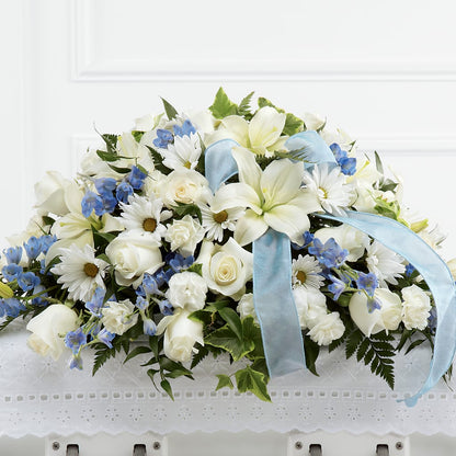 Tender Treasure Casket Spray –  Greenery Plus Florist, Monroe NY