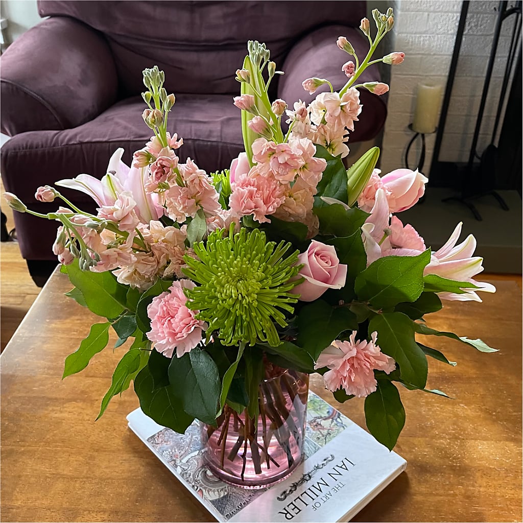 Pretty in Pink Bouquet –  Greenery Plus Florist, Monroe NY