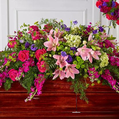 Radiant Tribute Casket Spray –  Greenery Plus Florist, Monroe NY