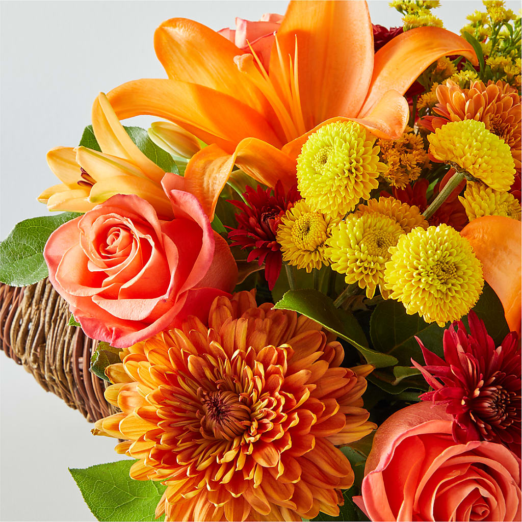 Bouquet of Blessings Cornucopia –  Greenery Plus Florist, Monroe NY