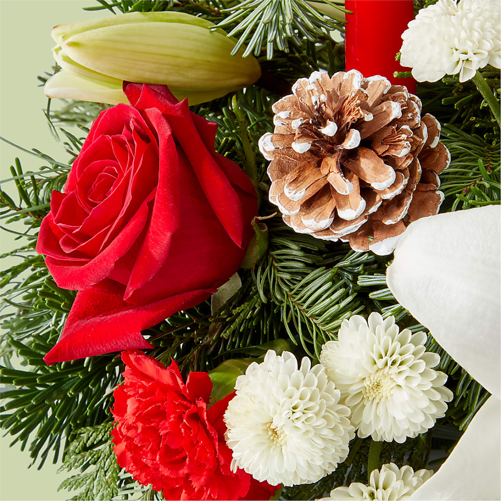 Seasonal Festivities Centerpiece –  Greenery Plus Florist, Monroe NY