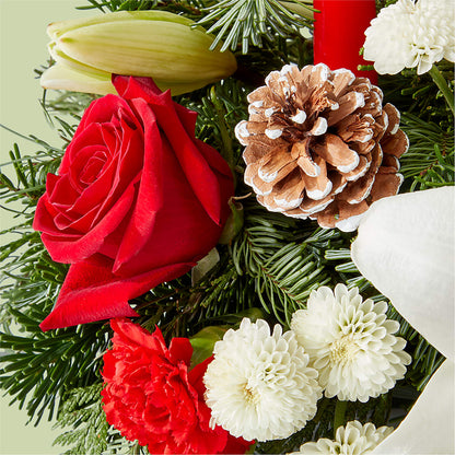 Seasonal Festivities Centerpiece –  Greenery Plus Florist, Monroe NY