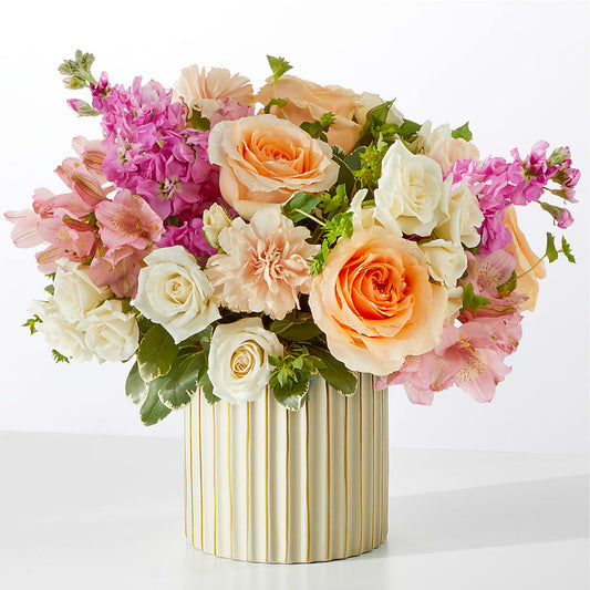 Paradise Bouquet with Ivory Vase –  Greenery Plus Florist, Monroe NY