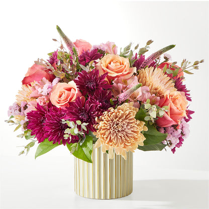 Berry Cobbler Bouquet with Ivory Vase –  Greenery Plus Florist, Monroe NY
