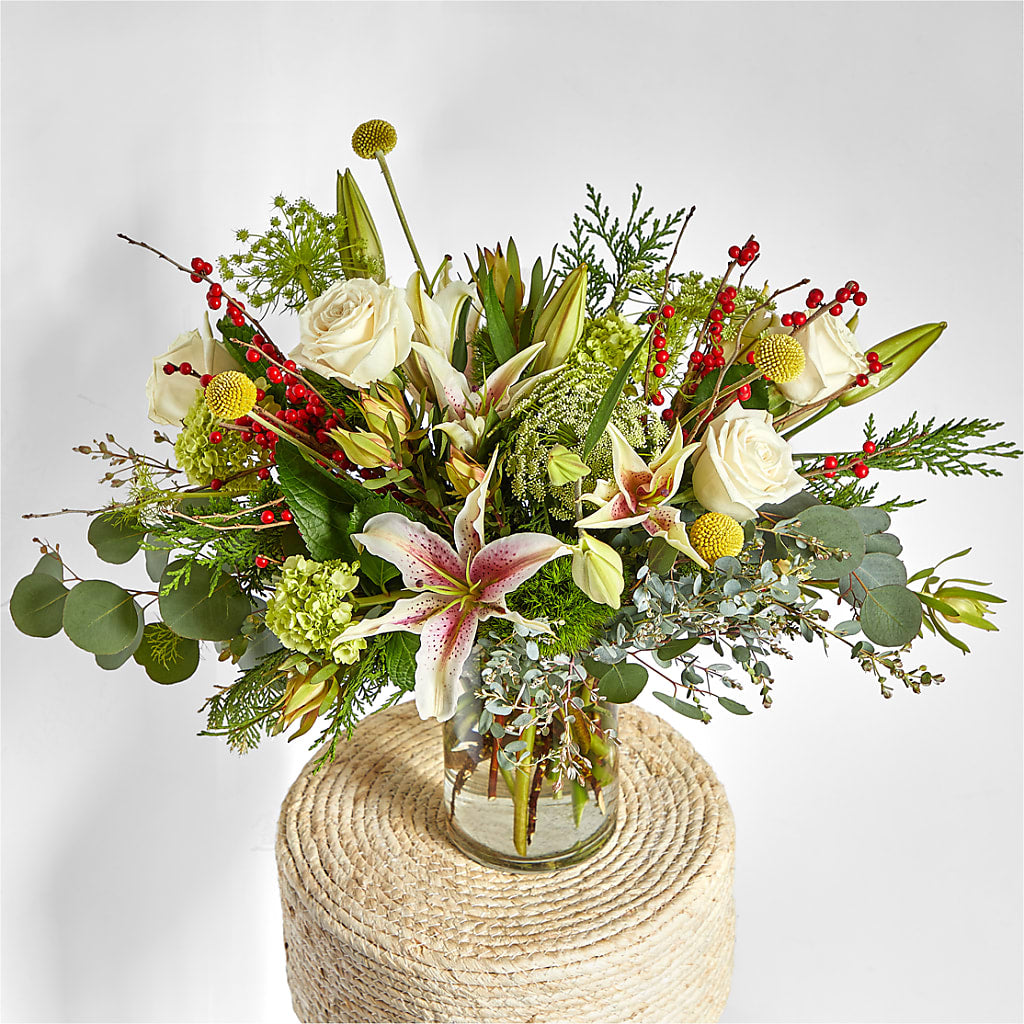 Berry & Bright Bouquet –  Greenery Plus Florist, Monroe NY