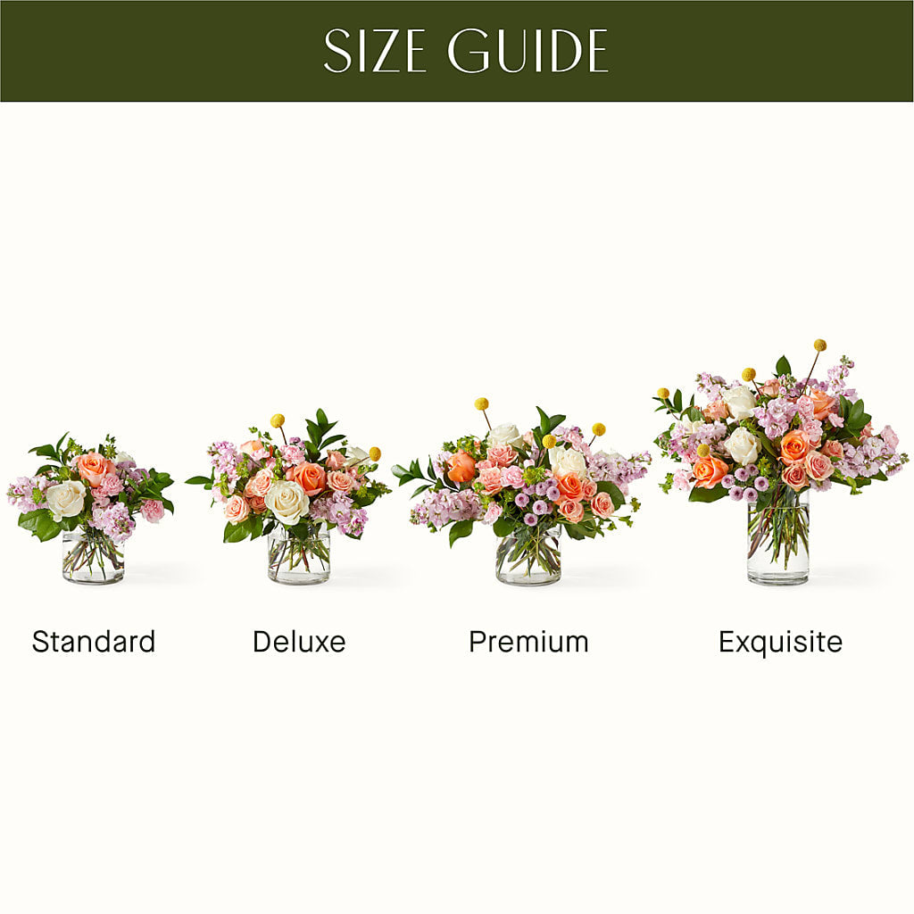 French Market Bouquet – lavender, peach, pink, white flower