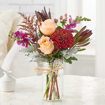 Moody Hues Bouquet –  Greenery Plus Florist, Monroe NY