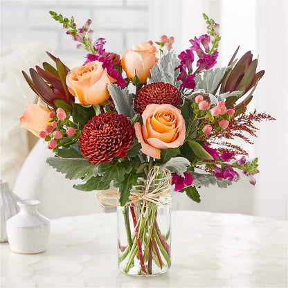 Moody Hues Bouquet –  Greenery Plus Florist, Monroe NY