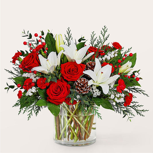 Best in Snow Bouquet –  Greenery Plus Florist, Monroe NY