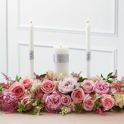 Worldwide Romance Unity Candle Arrangement –  Greenery Plus Florist, Monroe NY