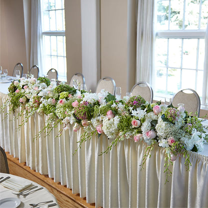 State of Joy Head Table Arrangement –  Greenery Plus Florist, Monroe NY