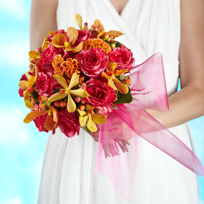 Brilliant Shades of Love Bouquet –  Greenery Plus Florist, Monroe NY